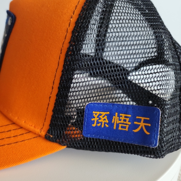 DRAGONBALL Z Goku Goten Fushion Orange Trucker Hat DRAGON BALL Z Cap - Picture 5 of 8
